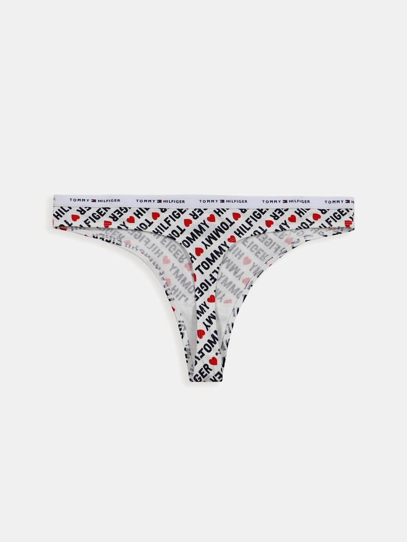 Női Tommy Hilfiger Logo Mix 5PK Thongs Színes | HU 570GSO